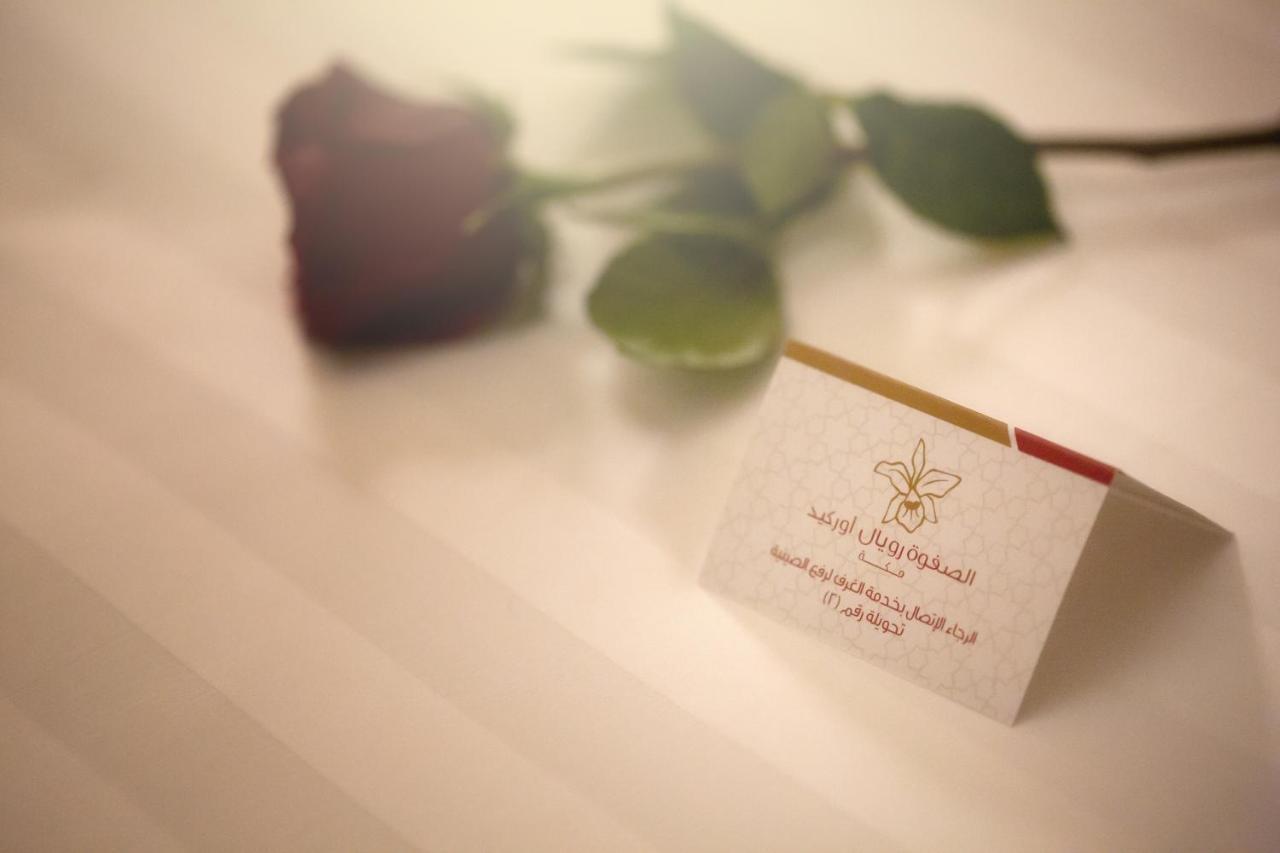 Al Safwah Orchid Hotel Mekka Buitenkant foto A business card